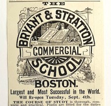 Bryant &amp; Stratton Commercial College 1894 Advertisement Victorian 1 ADBN1jj - $14.99