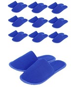 Chochili Blue 10 Pairs Fabric Packed Terry Cotton Disposable Hotel Slipp... - £16.94 GBP
