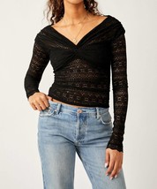 Free People hold me closer top in Black - size S - £36.27 GBP