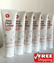 6 Pack Forever Aloe Heat Lotion Soothing Massage  Lotion Mint 4oz Exp 2025 - £56.02 GBP