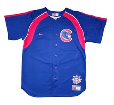 Men&#39;s Nike Team MLB Chicago Cubs Baseball Sports National Jersey Size Med EUC! - £21.30 GBP