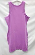 Women's Large Sleeveless Knit High Neck Tank Bodycon Dress Wild Fable Purple  image 3