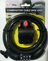 ToolRite 3.3' Bike Lock Cable High Security 4 Digit Resettable Combinati... - $10.39