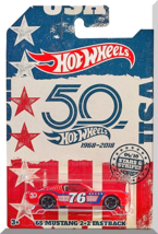 Hot Wheels - &#39;65 Mustang 2+2 Fastback: &#39;18 Stars &amp; Stripes Series #04/10 *Red* - £3.98 GBP
