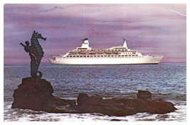 Island Princess Cruise Boat Postcard Posted 1976 - £7.75 GBP