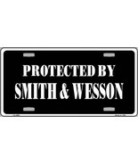 Smart Blonde Smith and Wesson Metal Novelty License Plate LP-1908 - $222.75 MXN