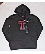 NWT YOUTH SIZE - NCAA TEXAS TECH PULLOVER HOODIE BLACK RED EMBROIDERED LOGO - £15.62 GBP