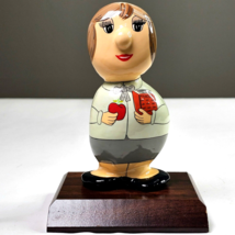 Vintage ROCK HEADS Teacher Figurine Unique Gift Idea School Décor 6in - $47.98 CAD