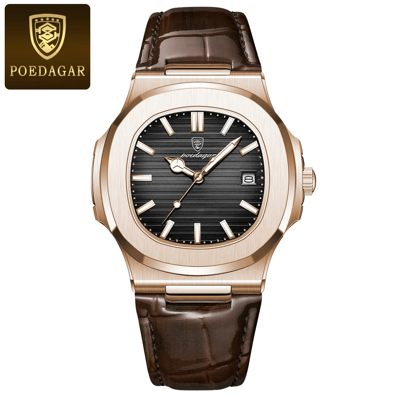 Luxury Man Wristwatch Waterproof Luminous Date Leather Men&#39;s Watches Spo... - $30.30