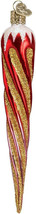 Old World Christmas Red Shimmering Icicle Glass Christmas Ornament 34005-RED - £7.89 GBP