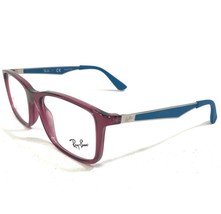 Ray-Ban Kids Eyeglasses Frames RB1570 3722 Blue Clear Purple Square 49-16-130 - £21.72 GBP