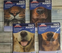 Four (4) Unibody ~ Soft Stretch ~ Face Masks ~ One Size ~ Animal Masks ~... - $28.06 CAD