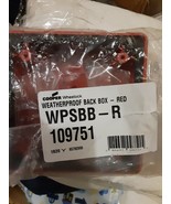 New Cooper Wheelock WPSBB-R Weatherproof Red Back Box Fire Alarm  109751 - $12.08 CAD