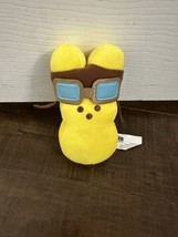 Peeps Bunny Pilot Yellow Plush Stuffed Animal Toy 6 Inch  - £7.84 GBP