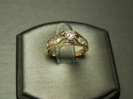 0.85Ct Round Cut VVS1 Diamond Wedding Vintage Estate Ring 14K Yellow Gold Over - £68.76 GBP