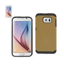 [Pack Of 2] Reiko Samsung Galaxy S6 Slim Armor Hybrid Tough Case In Gold - £20.19 GBP