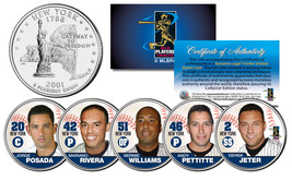 YANKEES FAB FIVE NY Quarters US 5-Coin Set JETER MARIANO POSADA PETTITTE... - £10.43 GBP