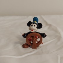 Disney Applause Mickey Mouse Vintage PVC Figure Steamboat Willie - £5.04 GBP
