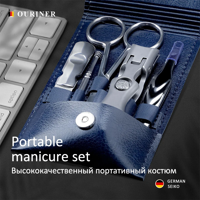 High-Quality Portable Manicure Set Pedicure Kit Stainless Steel Nail Clippers - £35.28 GBP+