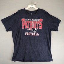 New England Patriots Football Men&#39;s XXL T-Shirt NFL Team Apparel Navy Sh... - $20.00