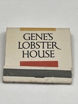 Front Strike Matchbook   Gene’s Lobster House Restaurant Madeira Beach, FL  gmg - £9.89 GBP