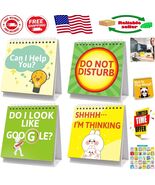 Charming Cartoon Desk Signs: 30 Unique Humorous Messages for Every Office - $315.55 MXN