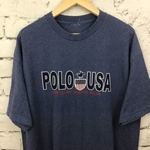 Polo USA American Sportswear Mens Sz XL Blue T-Shirt Top  - $12.13