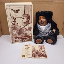 Large Robert Raikes Diamond Jim Brady Collectible Limited Edition Bear Signed  - £58.41 GBP