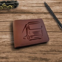 Lorry Driver Gifts. Customized Personalised Custom Leather Engraved Mens Wallet - £35.77 GBP