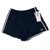Vtg Asics Womens XL Bell Lap Shorts Black White NWT Made in USA 1998 TF9... - $19.99