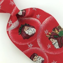 WEMBLEY RED WHITE SANTA MARY BABY STARS Christmas Silk Men&#39;s Neck Tie XO... - £15.73 GBP