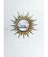 Винтажное латунное зеркало Sunburst: круглое настенное украшение из смол... - €77,31 EUR Винтажное латунное зеркало Sunburst: круглое настенное украшение из смол... - €77,31 EUR