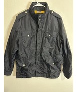Nautica Jeans Co. Men’s Black Bomber Jacket Shoulder Patch Size Medium - $53.77 CAD