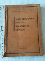 Old Latvia Illustrated Book Administrative training for State Forest Guard 1932 - £26.09 GBP