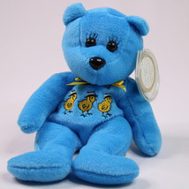 JC Celebrity Bear Star #28 Dixie Chicks Plush Bear 1998 Blue And Yellow Bear Toy - £6.88 GBP