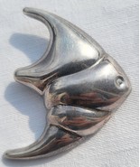Beautiful Vtg Taxco Mexico Modernist Sterling Silver 925 Fish Pin Brooch - £53.71 GBP