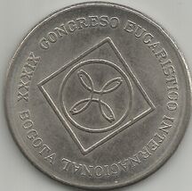 COLOMBIA 1968  5 PESOS - Excellent Coin - Colombia  # 36 - $7.91