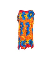 Hibiscus Collection Hawaii Split Leg Open Sides Flowy Floral Hibiscus Be... - €12,93 EUR
