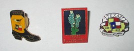 State of Texas Lapel Pin Collection - Lot of 3 - £4.63 GBP