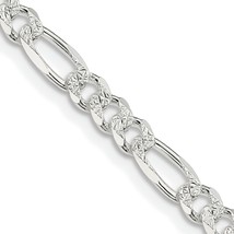 Sterling Silver Figaro Chain 24&quot; - £72.02 GBP
