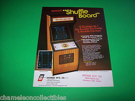 SHUFFLE BOARD 1978 ORIGINAL RETRO VIDEO ARCADE GAME FLYER Vintage Promo Art - £10.81 GBP