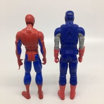 11&quot; Marvel Figures Spiderman and Captain  America - £9.91 GBP