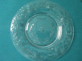 Clear Glass Salad Plates Set Etched/Pressed Leaves Grape Vines Pick ONE (Number: - £58.25 GBP+