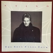 STING - 1991 TOUR BOOK CONCERT PROGRAM + 2 TICKET STUBS - VG+ WITH PIN HOLE - $20.00