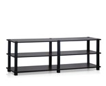 Furinno Turn-S-Tube No Tools 3-Tier Entertainment TV Stands, Dark Cherry... - $87.99