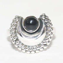 Natural Black Tourmaline Gemstone Ring, Birthstone Ring, 925 Sterling Silver Rin - £25.50 GBP