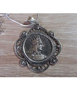 Tigran The Great Sterling Silver Coin Filigree Pendant, Armenian Jewelry - $1,504.12 MXN