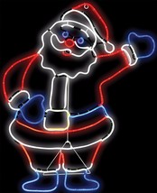 Christmas Winter Home Holiday Season Santa Light Glo LED Lights Yard Dec... - $108.99