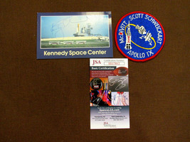 RUSTY SCHWEICKART NASA APOLLO 9 ASTRONAUT SIGNED AUTO KSC POSTCARD &amp; PAT... - $197.99