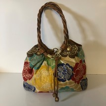 Relic Floral Canvas Hobo Shoulder Bag Multicolor Boho Cottagecore - $15.68